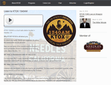 Tablet Screenshot of ktox1340.com